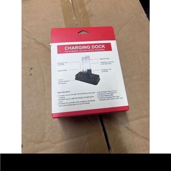 Controller Charger for Nintendo Switch, 4 in 1 Charging Dock Station - Picture 2 of 3